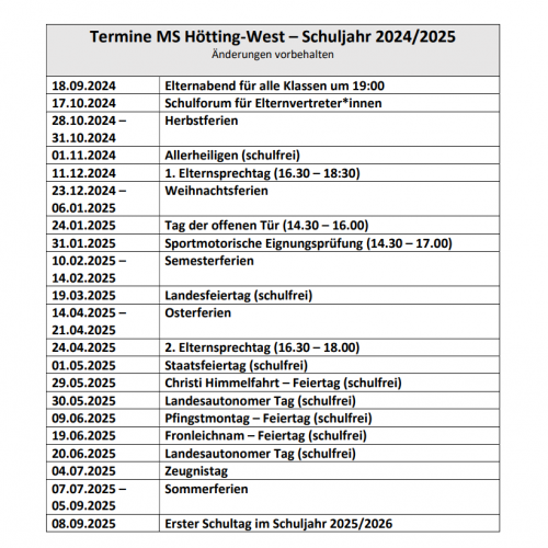 Termine-2024/25