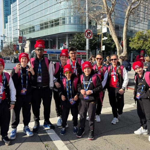 Bild zeigt das Team in San Franzisco