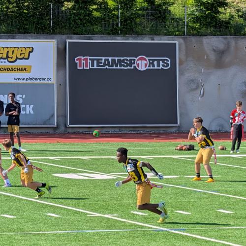 Bild zeigt Spieler am Spielfeld