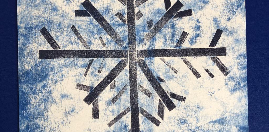 Hochdruckstempel Schneeflocke